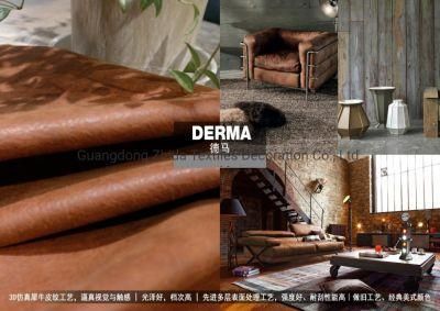 Home Project Faux Leather Durable Upholstery Sofa Furniture Fabric