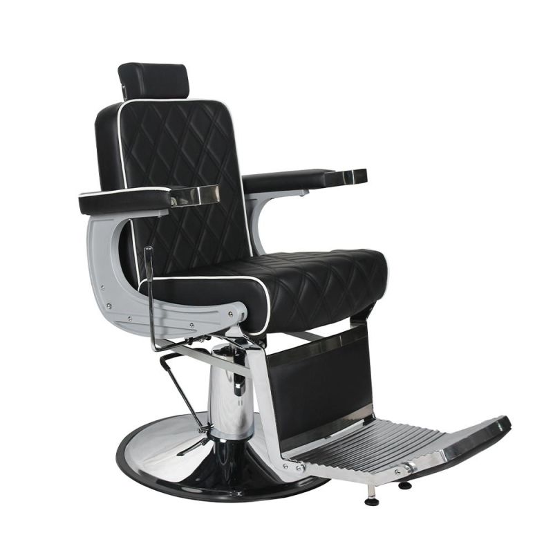 Hot Sale Modem Durable Comfortable PU Leather Reclining Hydraulic Man Barber Chair