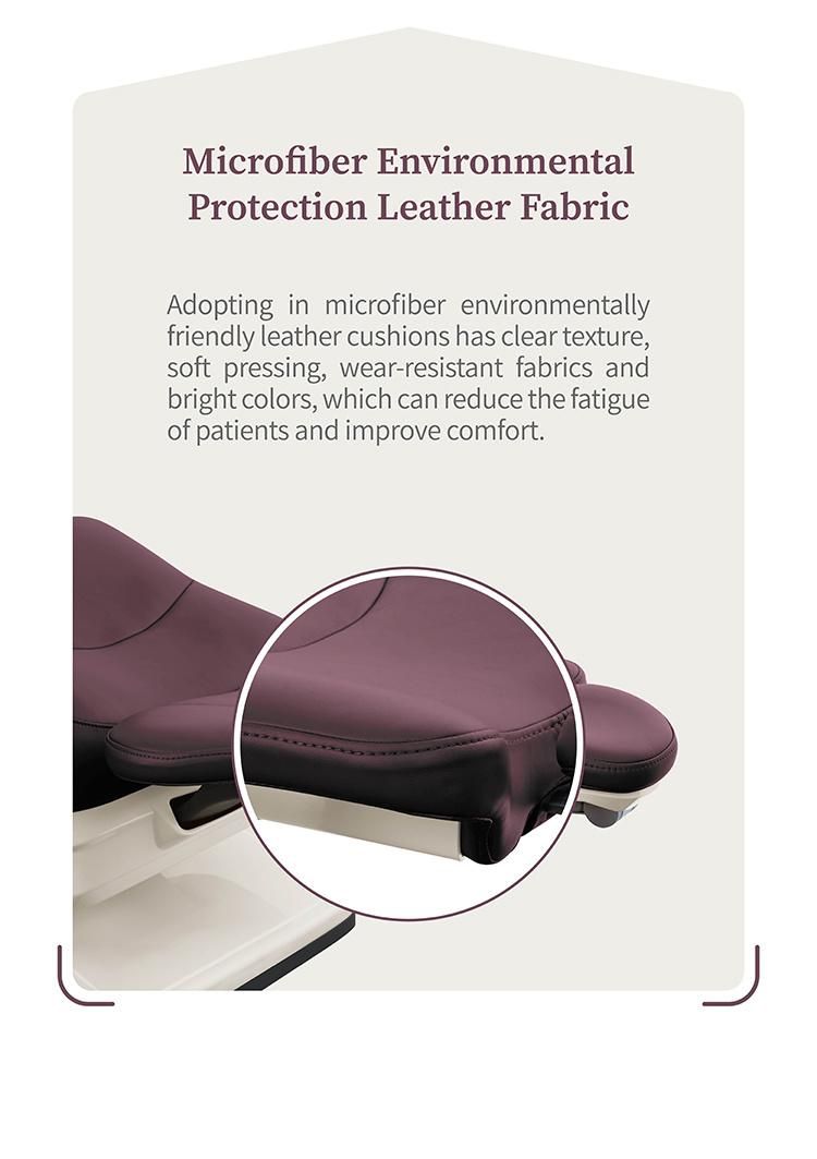 Dental Chair Materi with Micro Fiber Leather Cushion