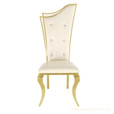 Distributor Hotel Furniture Dining Room Chair for Wedding Event Dining Chairs in Gold Colour