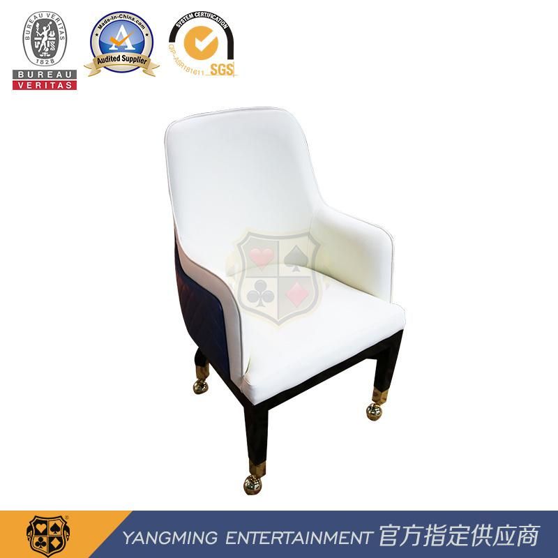 Baccarat Dragon Tiger Gaming Table Dealing Dealer Chair Custom Logo Pulley Player Chair Ym-Dk11