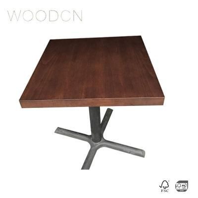 Veneer Beech Wood Leather Dining Table