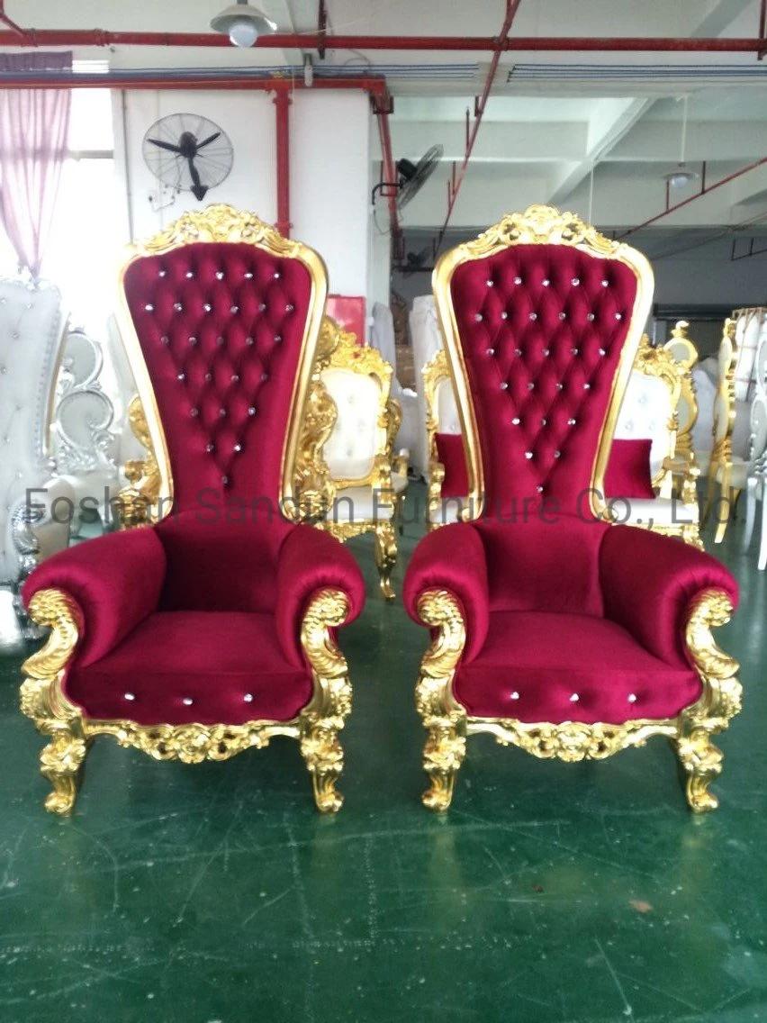 Hot Sell Luxury Leather Wedding Sofas Antique Furniture Set Sofa Chair for Living Room