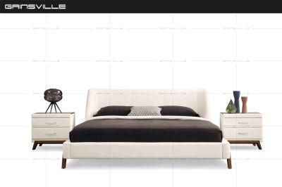 Foshan Gainsville Home Furniture Italian Double Bed Bedroom Furniture Made in China