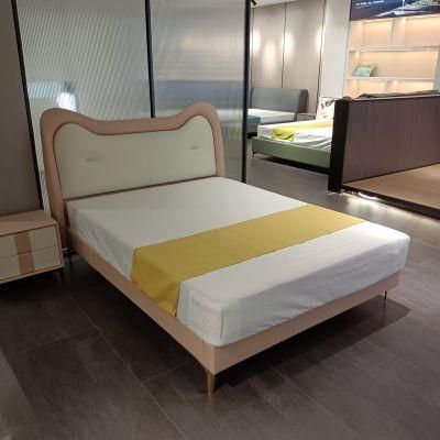 Bedroom Furniture Modern Furniture Children Bed Leather King Size Bed Platform Bed