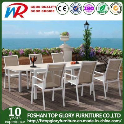 Modern Design Aluminum Alloy Dining Table and Chair Outdoor Furniture