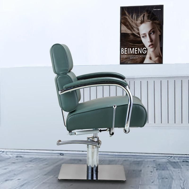 Hl-7264 Salon Barber Chair for Man or Woman with Stainless Steel Armrest and Aluminum Pedal