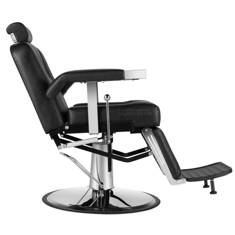 Reclining Hydraulic Pump Cadeira De Barbeiro Silla De Peluquero Modern Barber Chair