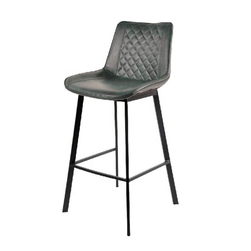 Modern Adjustable High Back Bar Stool Leather Barstool Swivel Counter Height Tall Barstool Bar Chairs Stool with Back Rest Armshot Sale Produc