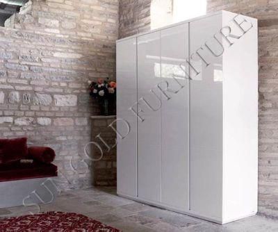 Modern New Bedroom Furniture Wardrobe in Beautiful White Gloss Lacquer (SZ-WD091)
