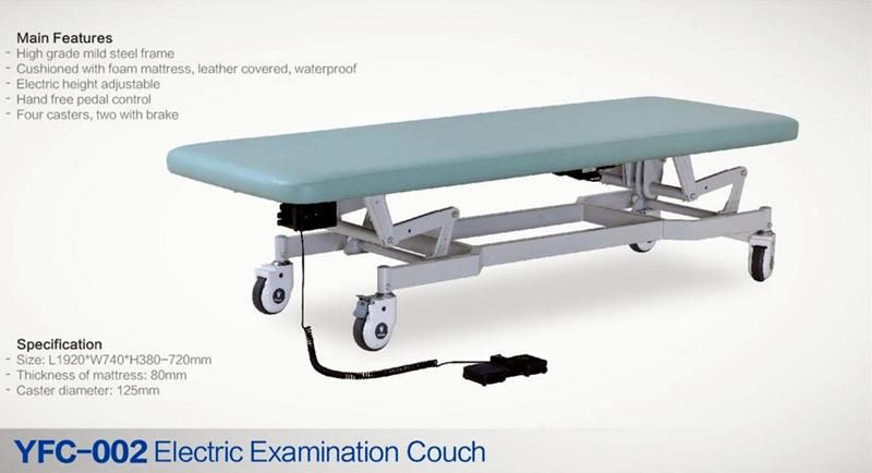 Hydraulic Examination Couch Medical Screen