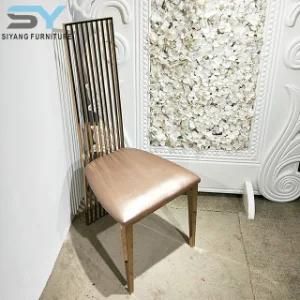 Stainless Steel Furniture Restaurant Wedding Tiffany Throne Dining Room Chairs