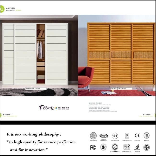 High Quality Wood Wardrobe with Shutter Doors