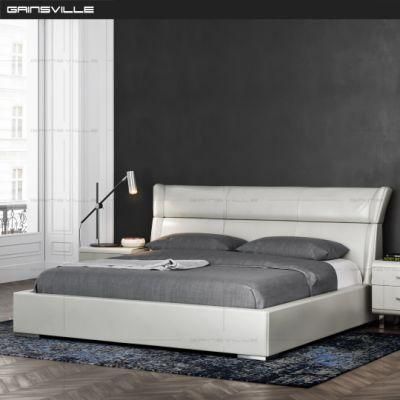 Double Simple Designs King and Queen Size Leather Modern Soft Wall Bed for Bedroom Furniture