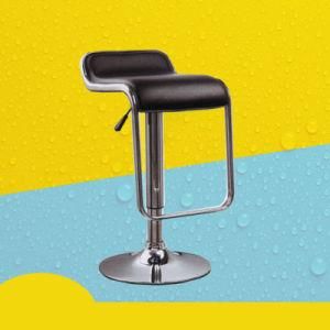 Adjustable Lem Piston Stool PU Leather Swivel Bar Chair Simple Design Swivel Leather Bar Stool