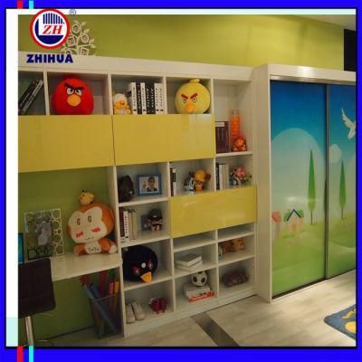 Children Sliding Door Wardrobe with Desk (ZH082)