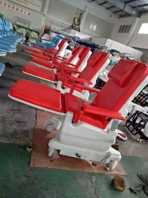 Hospital Dialysis Relining Patient Treatment Used Manual Phlebotomy Chair Blood Donation Chair for Hospital