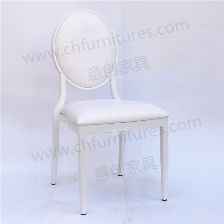 Leather Canteen Chair in White Cheap Restaurant Furniture Yc-D53
