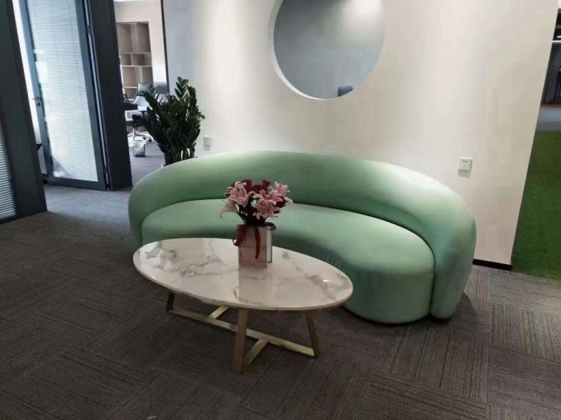 2021 New Design Hotel Abnormal Shape Sofa Banana Shaped Sofa Couch