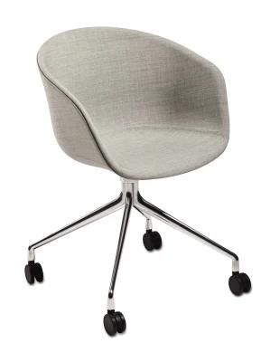 Plastic Swivel Restaurant Office Chair with Aluminum Base