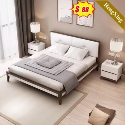 Luxury Modern Hotel Furniture King Size Double Fabric Leather Bed Frame Bedroom Set
