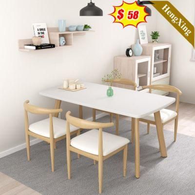 Nordic Hot Selling Simple Fashion Wooden Dining Table Set with 4 Chairs for Dining Room