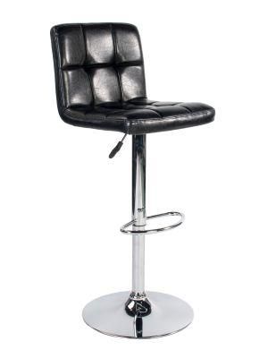 Modern PU Faux Leather Commercial Swivel Kitchen Bar Stool
