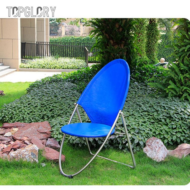 New Leisure Outdoor 304 Stainless Steel Tube Textilene Cloth Foldable Chair