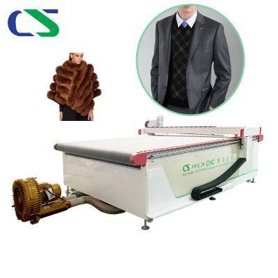 Garments Industry CNC Automatic Oscillating Knife Fur Textile Fabric Cutting Equipment