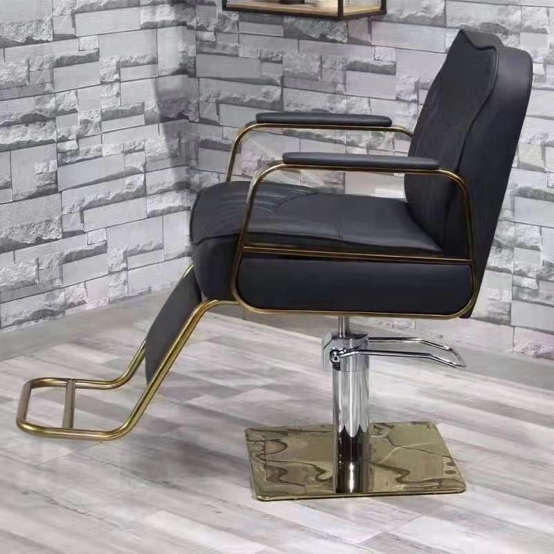 Hl-7252A Salon Barber Chair for Man or Woman with Stainless Steel Armrest and Aluminum Pedal