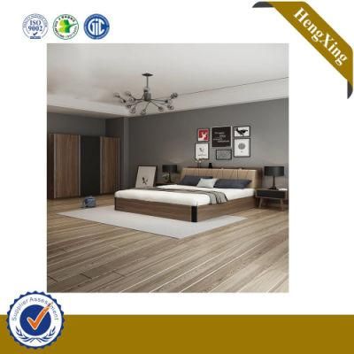 Modern Style MDF Wooden Bedroom Furniture Double Hotel Home Bed UL-9be115