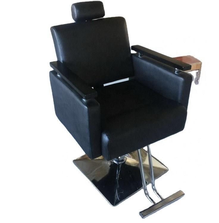 Hl-1148 2021 Salon Barber Chair for Man or Woman with Stainless Steel Armrest and Aluminum Pedal