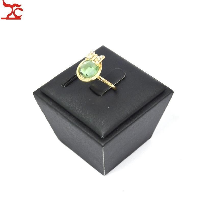 High Quality Black Leatherette Jewelry Display Set Necklace Bust Bracelet Stand Ring Holder Cabinet Showcase