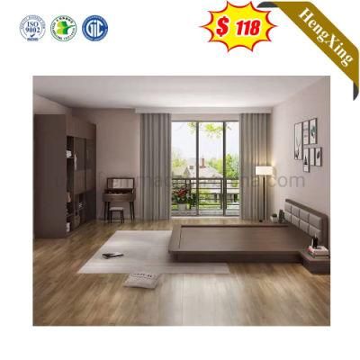 Knock Down Packing Modern King Bed with Wardrobe