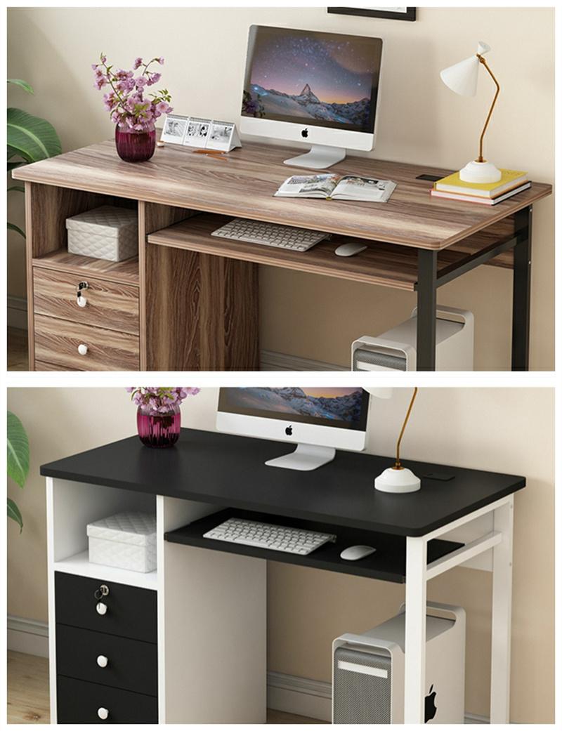 Modern Home Furniture Wooden Metal Legs Office Study Table Laptop Stand Computer Desk