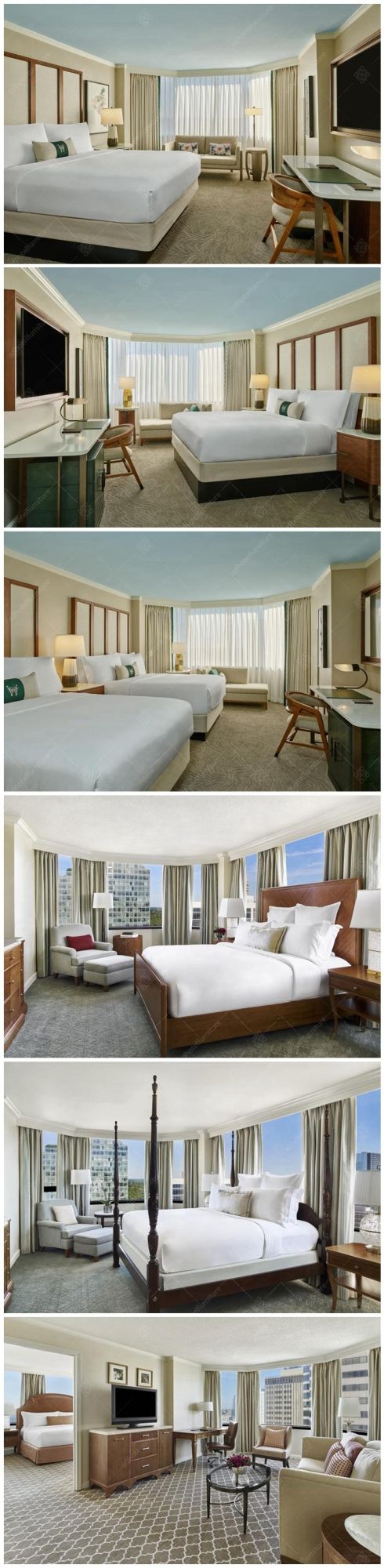 Modern Luxury 5 Stars Hotel Bedroom Furniture Sets Commercial Furniture Sets