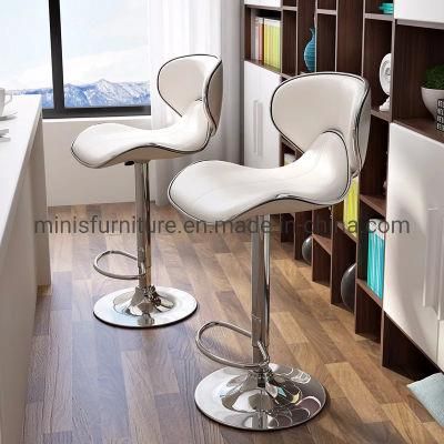 (MN-MBC27) Elegant White Swivel Bar Chair Lift for Pub Home Furniture