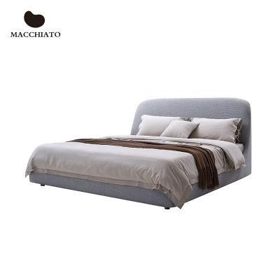 Home Furniture Bedroom Furniture Macchiato Brand Modern Design Fabric Bed