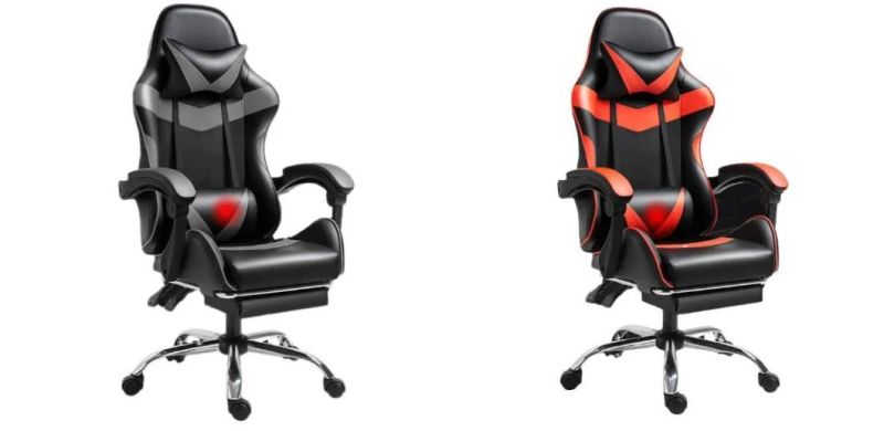 PC Silla Gamer Chair PU Leather Gaming Chair with Footrest