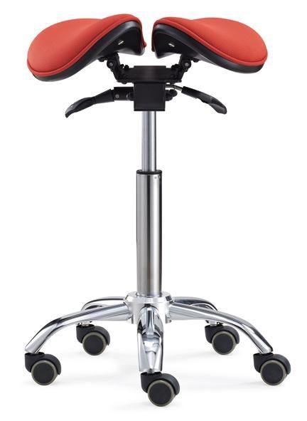 Brand New Dental Stool Saddle Stool Chair PU Leather Standard Foot Control with Controller