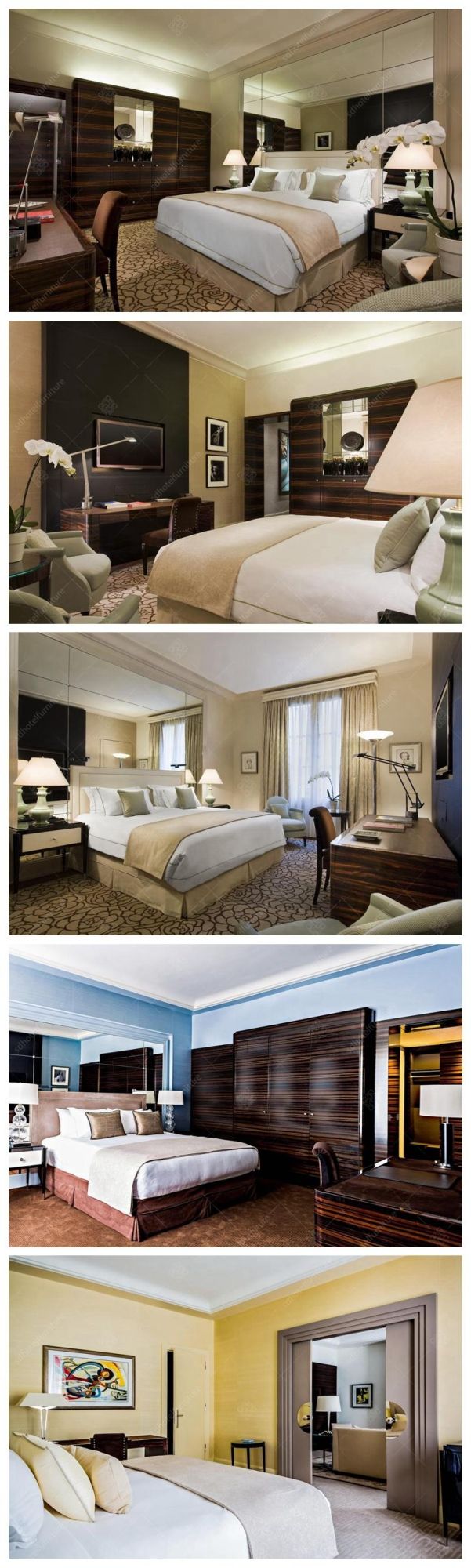 Artistic Design Chinese Style Hotel Bedroom Furniture Sets for Sale