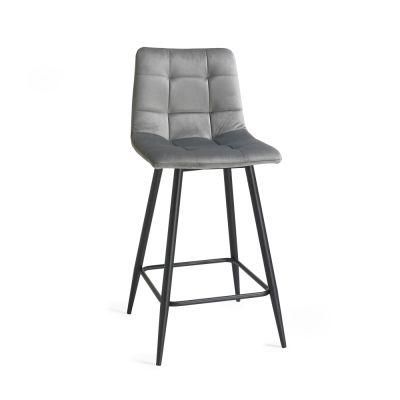 Popular Leather Modern Bar Chair High Quality Leather Bar Stool Commercial Furniture