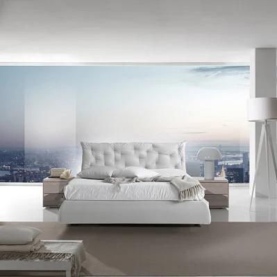 Simple Design Fabric Upholstered Bed Modern Bed Room Set Home Furniture