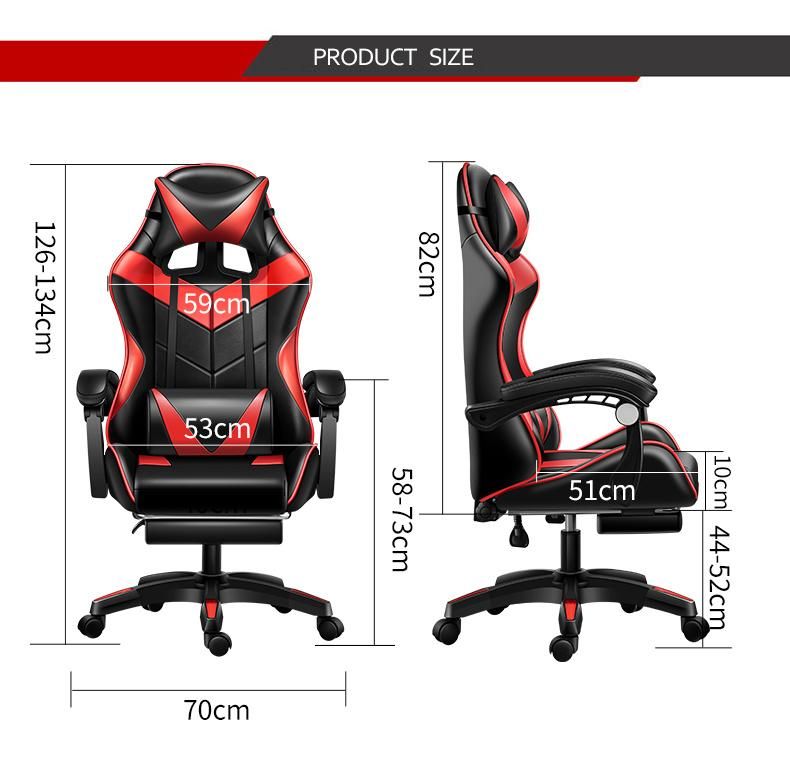 CE Approval Cheap Office Furniture Modern Chair Game Ergonomic Game Chair Massage Game Racing Footrest Chair