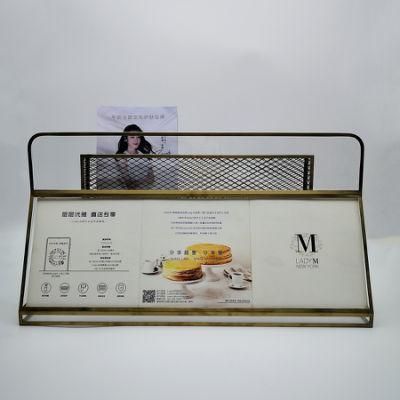 New Style Acrylic Cosmetic Display Stand with Advertising Sign Holder
