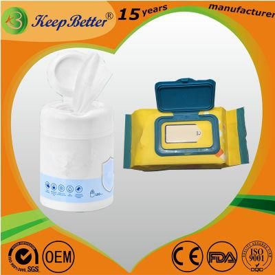 Factory Directly Supply Disposable Wet Wipes with FDA. CE Standard