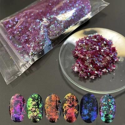 Wholesale Chunky Glitter Powder Chameleon Flakes for Nail Art