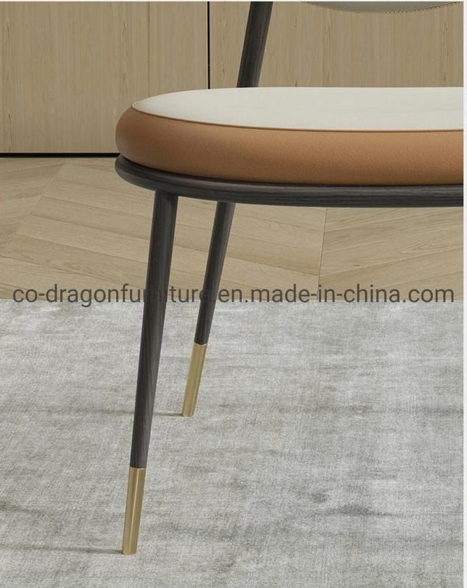 Fashion Design China Wholesale Home Furniture Steel Leather Dining Chair