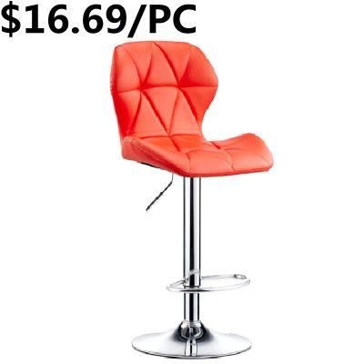 Wholesale Hotel Restaurant Outdoor Metal Leather Swivel Lift Bar Chair