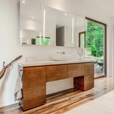 China Factory Sale Luxury Waterproof Solid Wood Bathroom Vanity Furniture Modern Cabinet